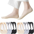 No-Show Socks | Thin & Breathable | Silicone Non-Slip Grip