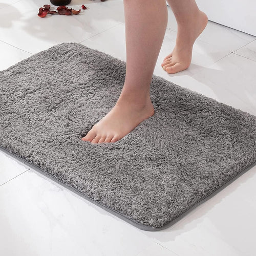 Bath Rug | Microfiber Shag & Non-Slip Rubber Backing