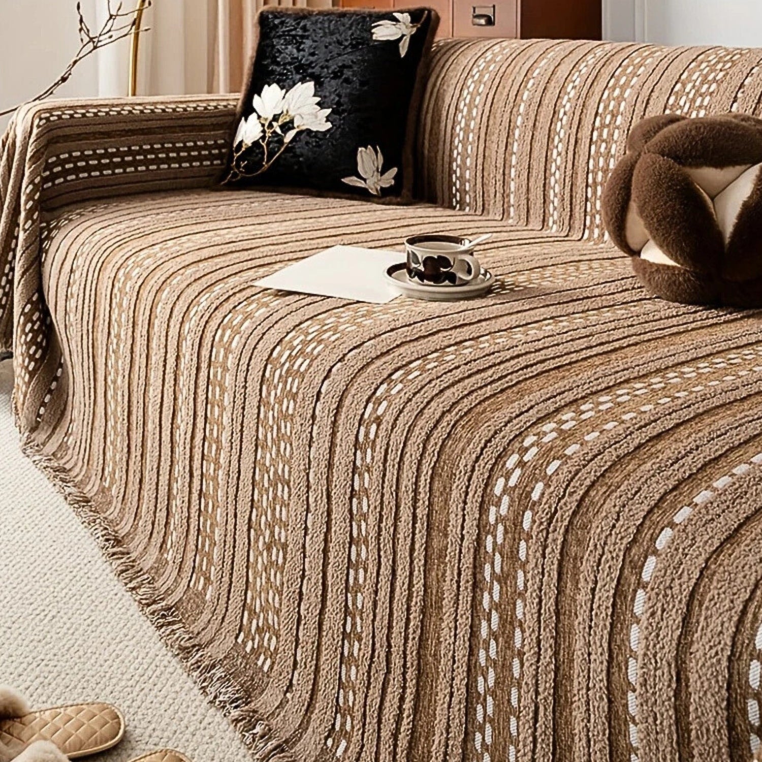 Non-Slip Sofa Cover Blanket