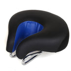 Noseless Bike Saddle | Shock-Absorbing & Pressure Relief | 20 x 18 cm