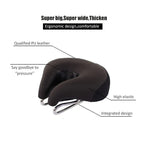 Noseless Bike Saddle | Shock-Absorbing & Pressure Relief | 20 x 18 cm