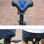 Noseless Bike Saddle | Shock-Absorbing & Pressure Relief | 20 x 18 cm