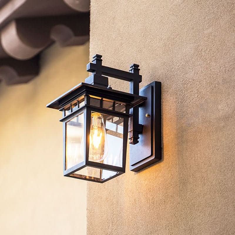 Outdoor Wall Light | Adjustable Hooded Head | Aluminum & Glass