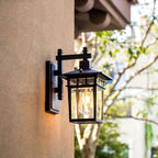 Outdoor Wall Light | Adjustable Hooded Head | Aluminum & Glass