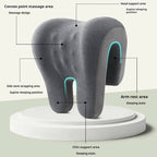 Office Chair Headrest Pillow | Ergonomic Memory Foam | 8 Massage Points