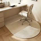 Office Chair Mat | Non-Slip Polyester Fleece & Smooth Rolling | Semi-Circular