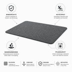 Office Chair Mat | Water-Repellent Polyester & Non-Slip Backing | 9 mm Thick