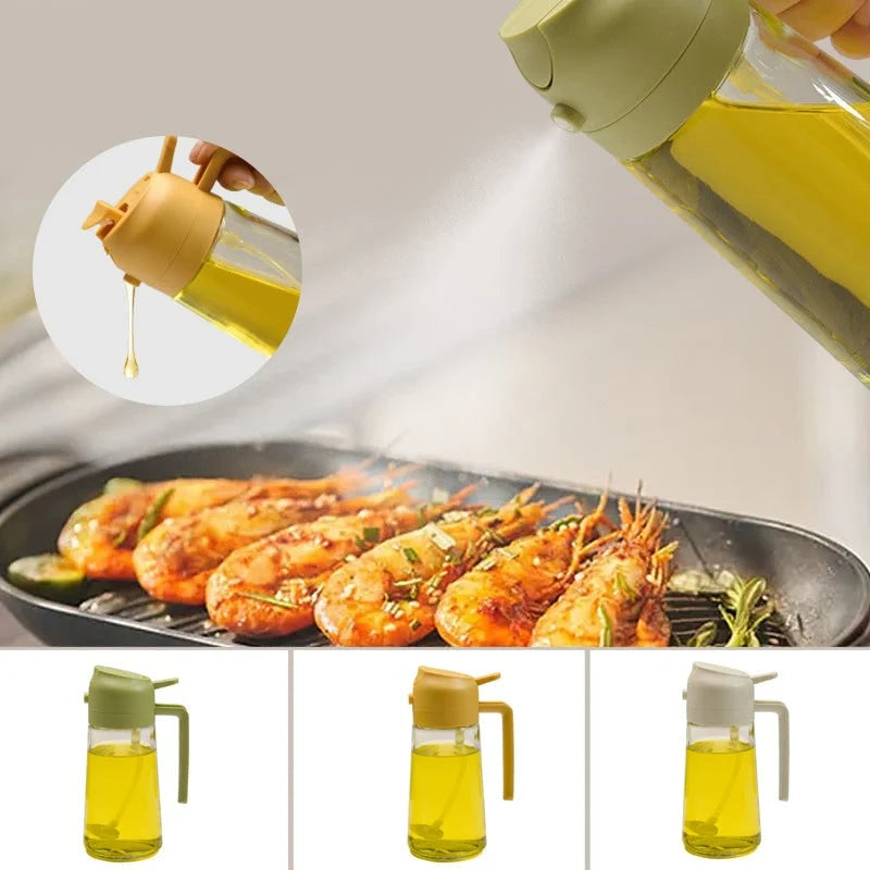 Oil Dispenser | Dual-Function Glass Spray & Pour
