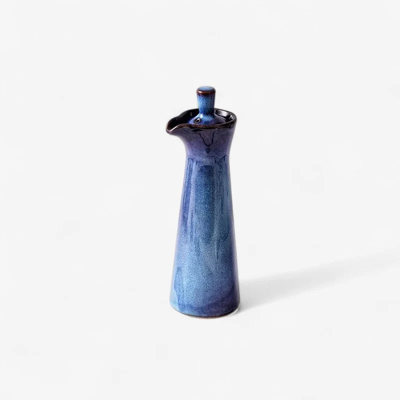 Oil Dispenser Pot | Ceramic Controlled Pouring Spout & Lid | 120ml