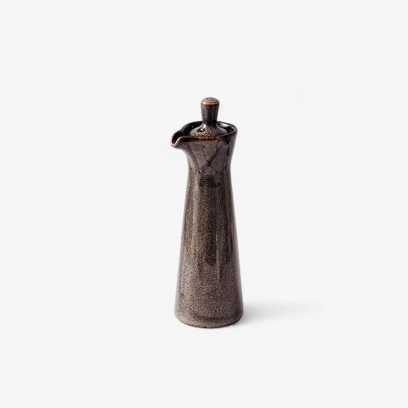 Oil Dispenser Pot | Ceramic Controlled Pouring Spout & Lid | 120ml