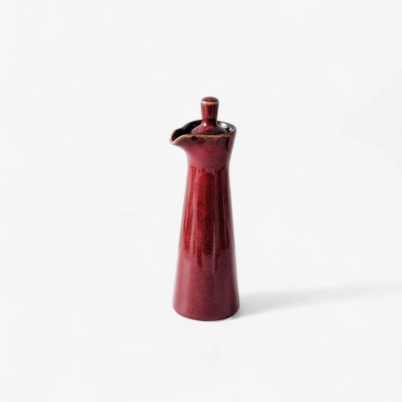 Oil Dispenser Pot | Ceramic Controlled Pouring Spout & Lid | 120ml