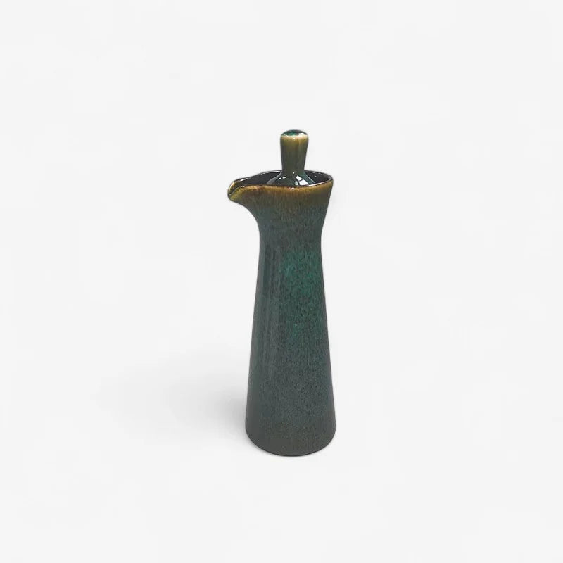 Oil Dispenser Pot | Ceramic Controlled Pouring Spout & Lid | 120ml