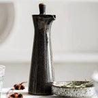 Oil Dispenser Pot | Ceramic Controlled Pouring Spout & Lid | 120ml