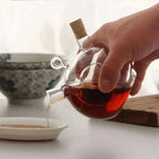 Oil & Vinegar Dispenser | Double-Compartment Glass & Mess-Free Spouts