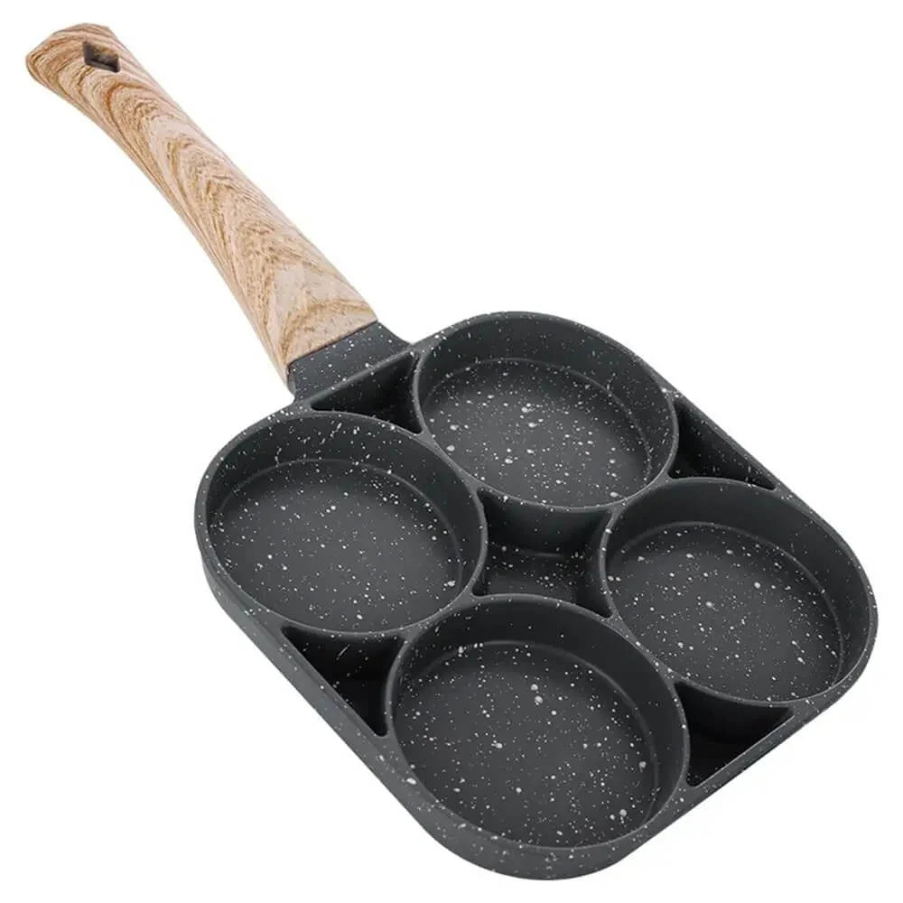 Omelette Pan | 4-Compartment Nonstick | Induction Compatible