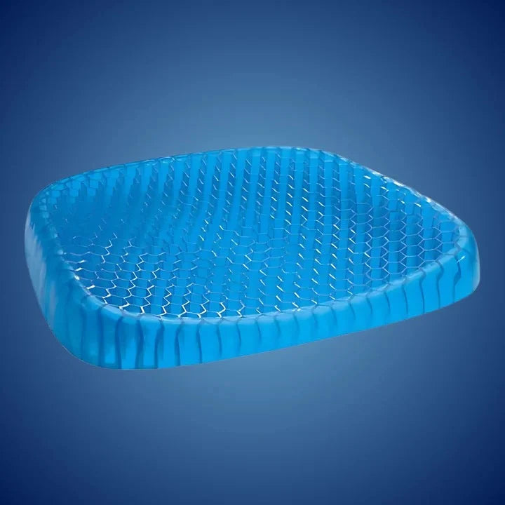 Orthopedic Gel Seat Cushion | Honeycomb Pressure-Relief & Tailbone Support | For Office, Car & Wheelchair