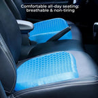 Orthopedic Gel Seat Cushion | Honeycomb Pressure-Relief & Tailbone Support | For Office, Car & Wheelchair
