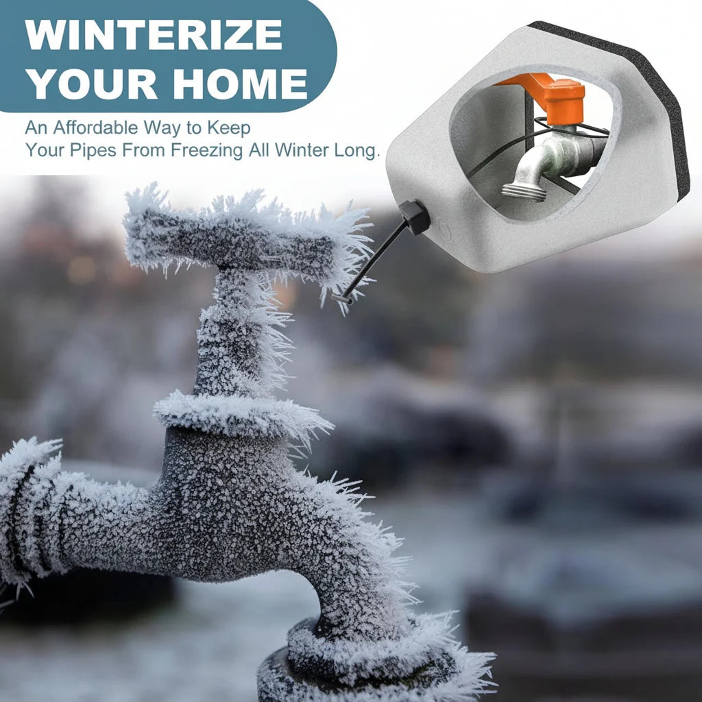 Outdoor Faucet Cover | Thick Insulated Foam & Secure Toggle Closure | Pack of 2