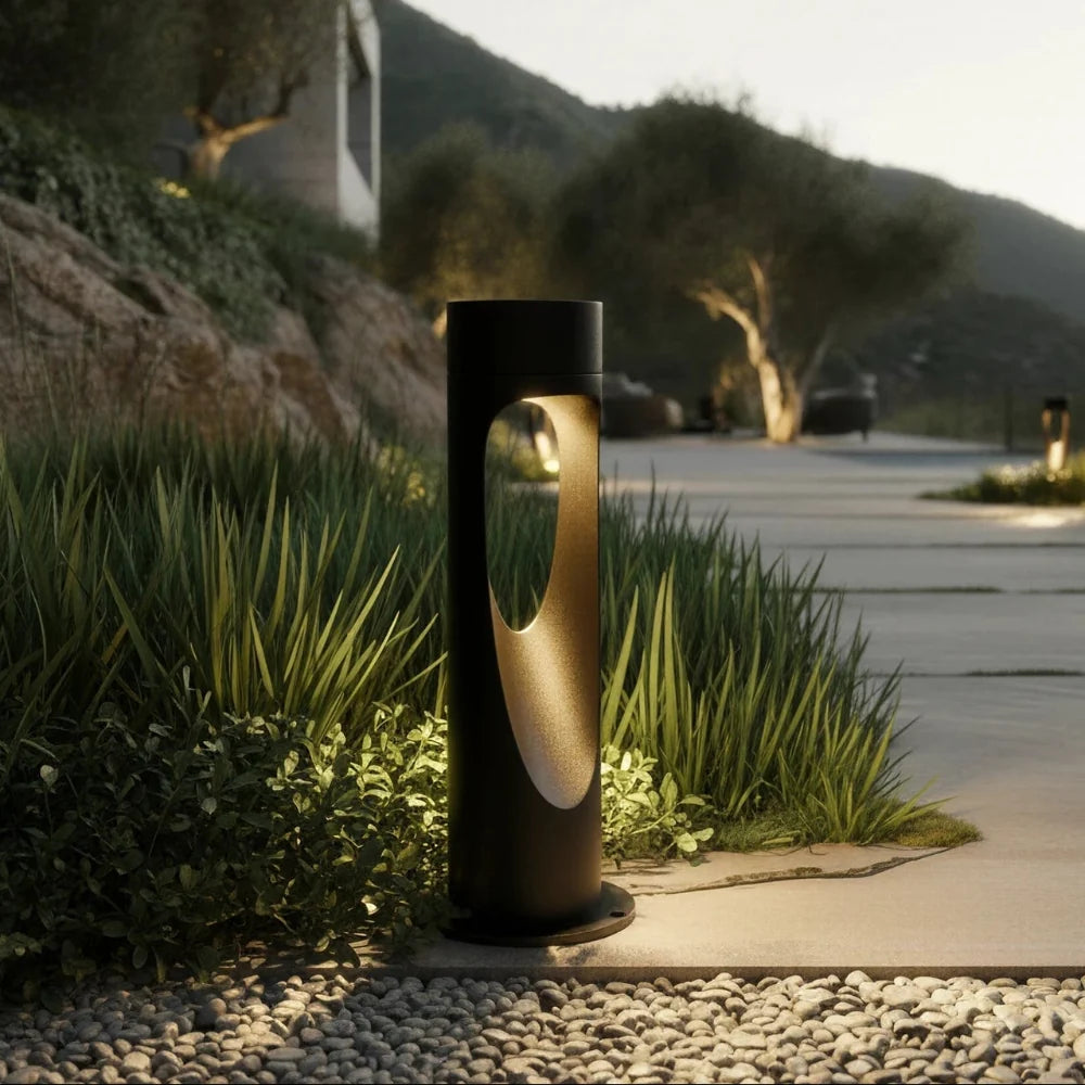 Outdoor Floor Lamp | Weather-Resistant LED | Freestanding Round Base