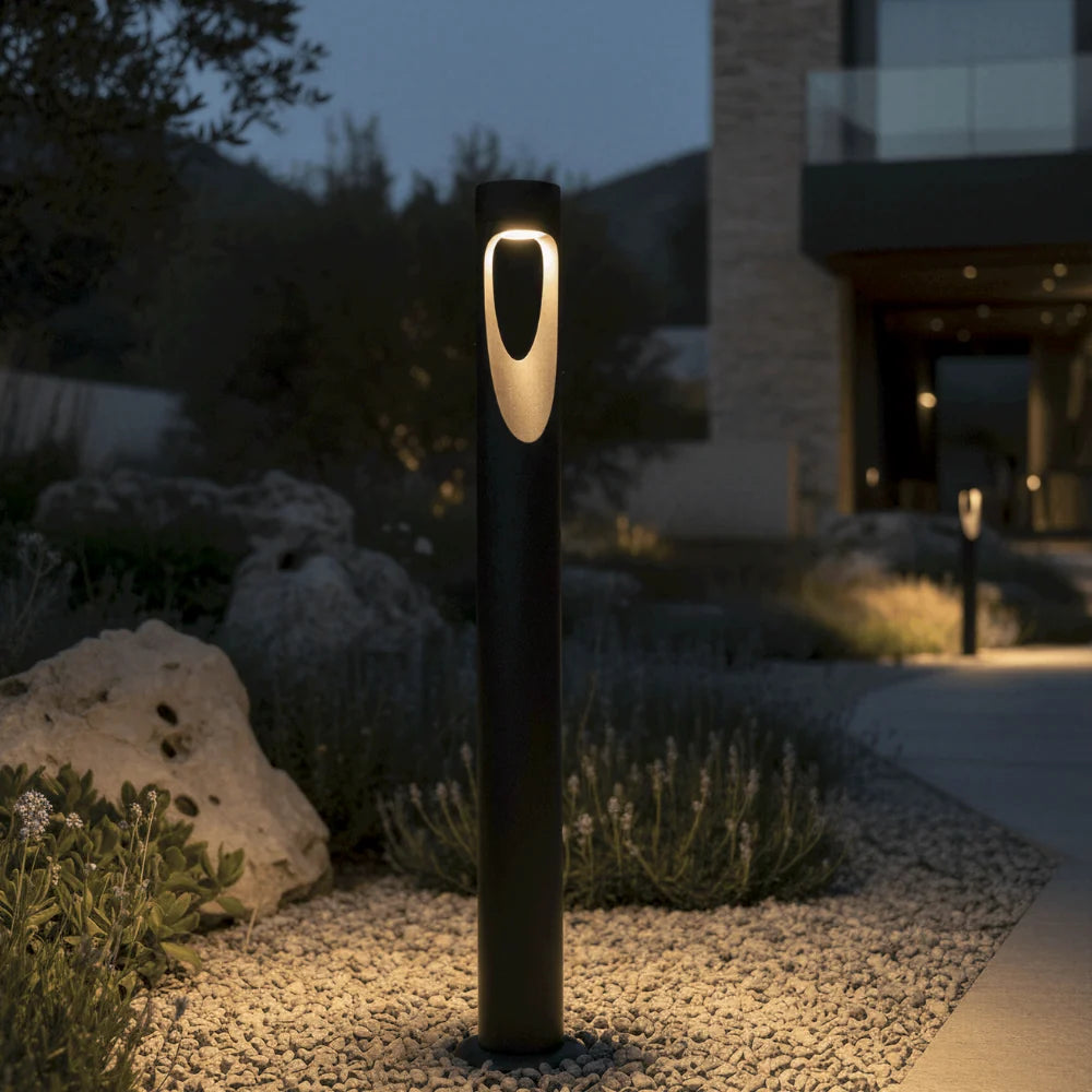 Outdoor Floor Lamp | Weather-Resistant LED | Freestanding Round Base
