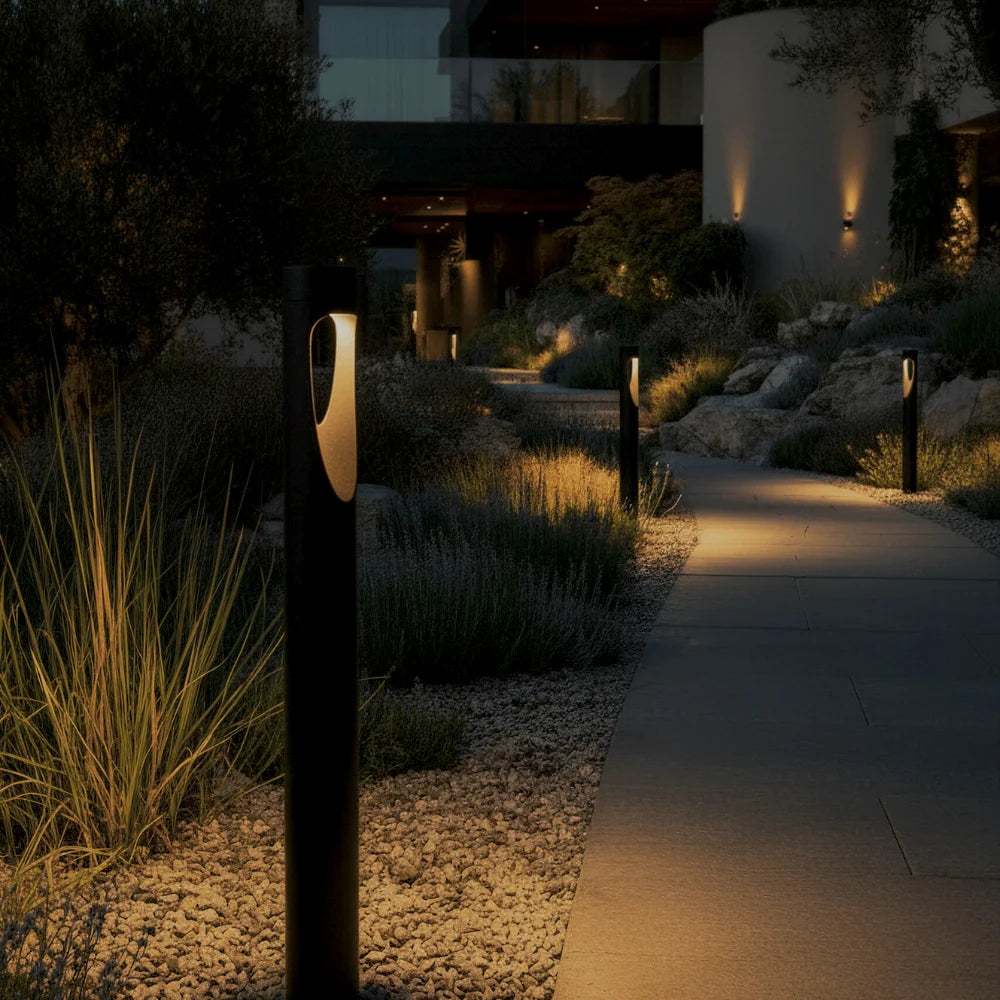 Outdoor Floor Lamp | Weather-Resistant LED | Freestanding Round Base
