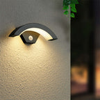 Outdoor Wall Sconce | Minimalist Metal & Acrylic | Warm White LED