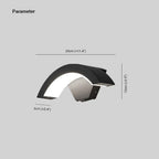 Outdoor Wall Sconce | Minimalist Metal & Acrylic | Warm White LED