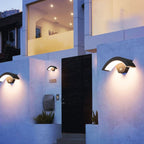 Outdoor Wall Sconce | Minimalist Metal & Acrylic | Warm White LED