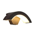 Outdoor Wall Sconce | Minimalist Metal & Acrylic | Warm White LED
