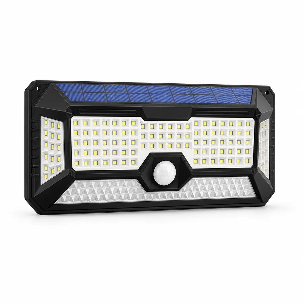 Outdoor Motion Sensor Light | Solar-Powered & IP65 Weatherproof | 120° Detection