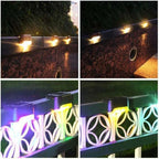 Outdoor Stair Lights | Solar-Powered Auto-On Waterproof | 4-Pack