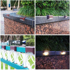 Outdoor Stair Lights | Solar-Powered Auto-On Waterproof | 4-Pack