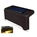 Outdoor Stair Lights | Solar-Powered Auto-On Waterproof | 4-Pack