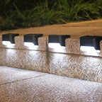 Outdoor Stair Lights | Solar-Powered Auto-On Waterproof | 4-Pack