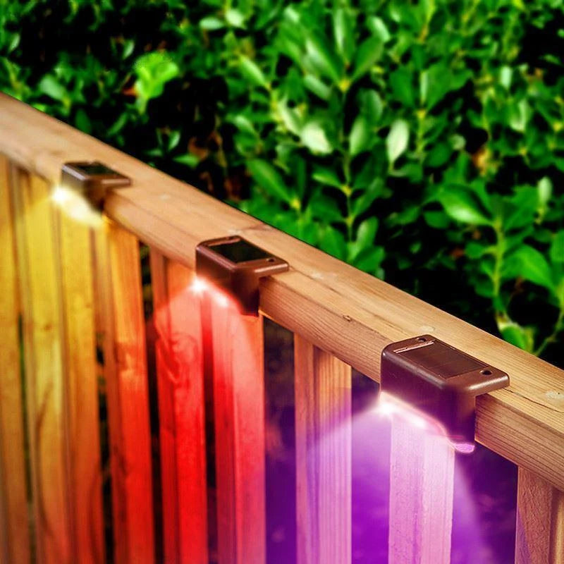 Outdoor Stair Lights | Solar-Powered Auto-On Waterproof | 4-Pack