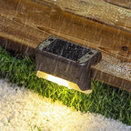Outdoor Stair Lights | Solar-Powered Auto-On Waterproof | 4-Pack