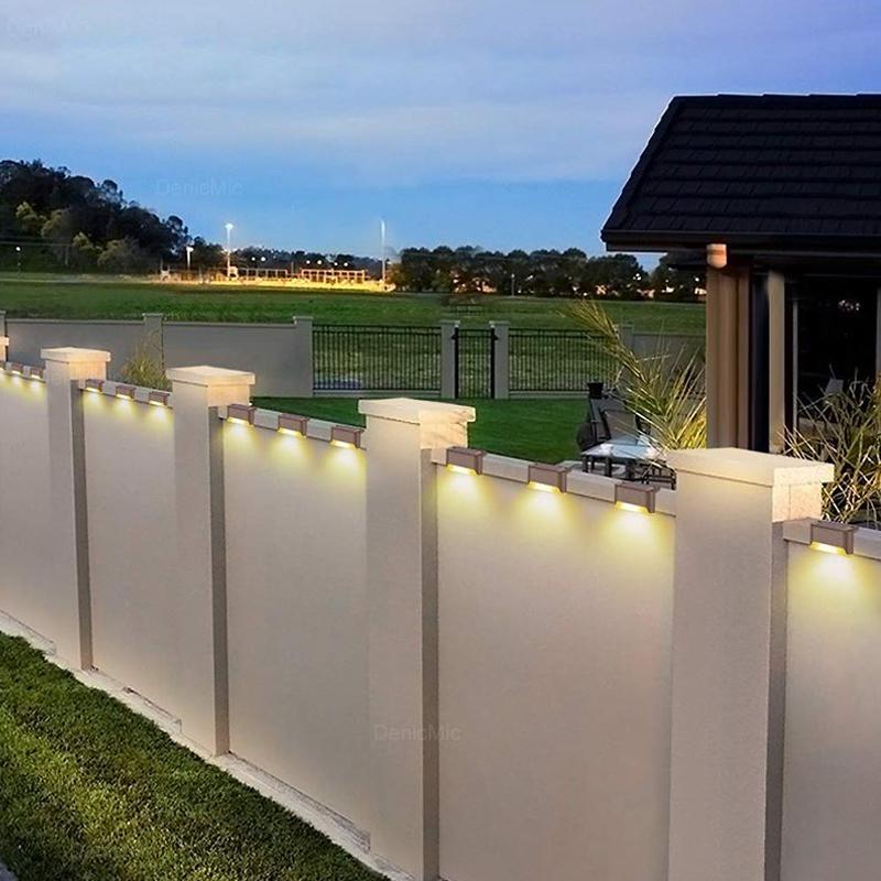 Outdoor Stair Lights | Solar-Powered Auto-On Waterproof | 4-Pack