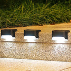 Outdoor Stair Lights | Solar-Powered Auto-On Waterproof | 4-Pack