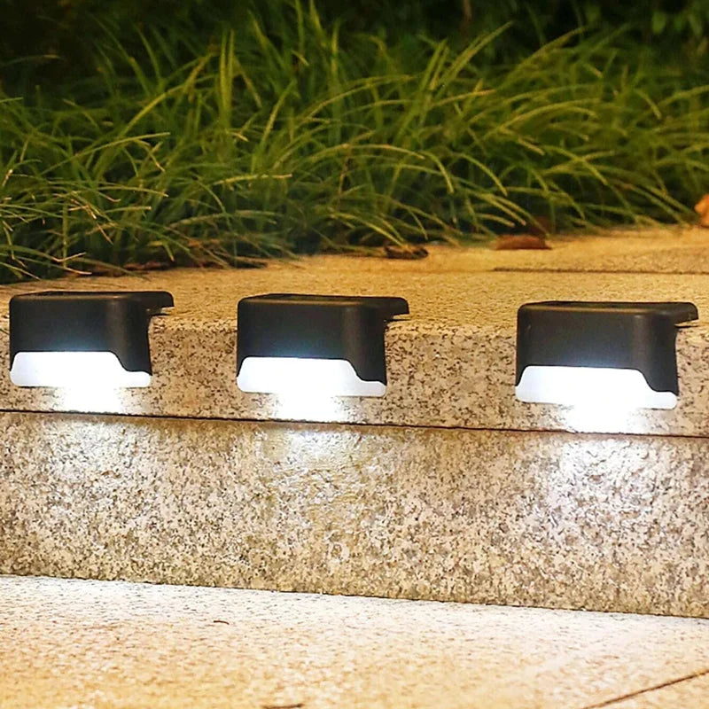 Outdoor Stair Lights | Solar-Powered Auto-On Waterproof | 4-Pack
