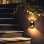 Outdoor Step & Deck Light | Metal Body & Glass Cap Shade | Weatherproof