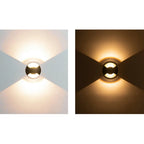 Outdoor Step & Deck Light | Metal Body & Glass Cap Shade | Weatherproof