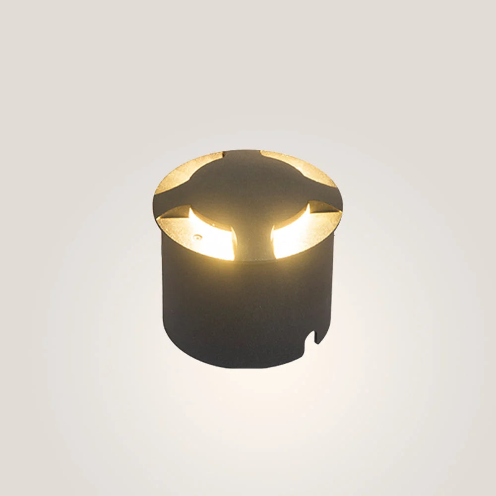 Outdoor Step & Deck Light | Metal Body & Glass Cap Shade | Weatherproof