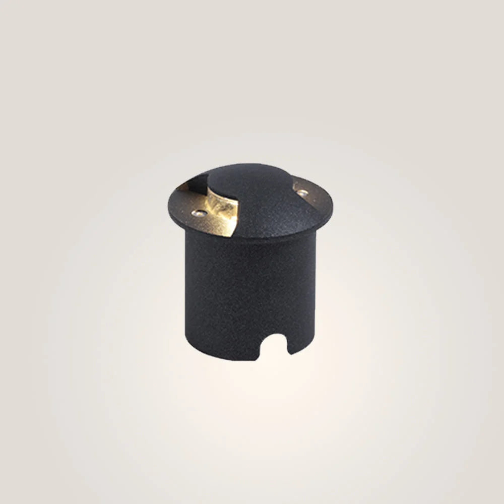 Outdoor Step & Deck Light | Metal Body & Glass Cap Shade | Weatherproof
