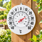 Outdoor Thermometer | Large 22-Inch Dial & Weather-Resistant | Wall Mount
