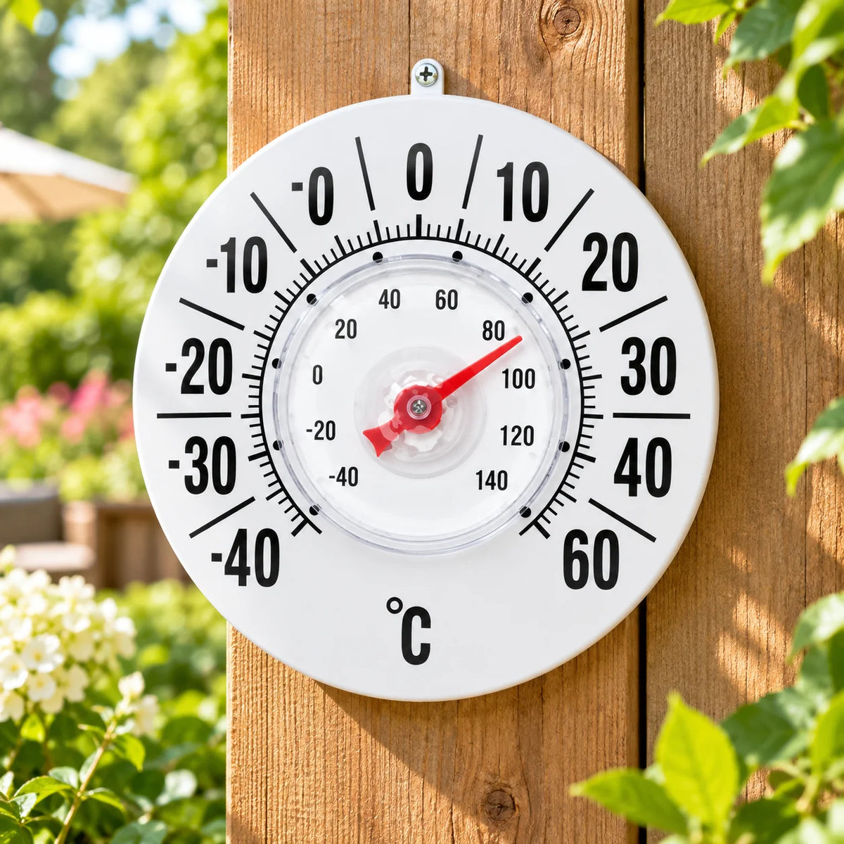 Outdoor Thermometer | Large 22-Inch Dial & Weather-Resistant | Wall Mount