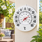 Outdoor Thermometer | Large 22-Inch Dial & Weather-Resistant | Wall Mount