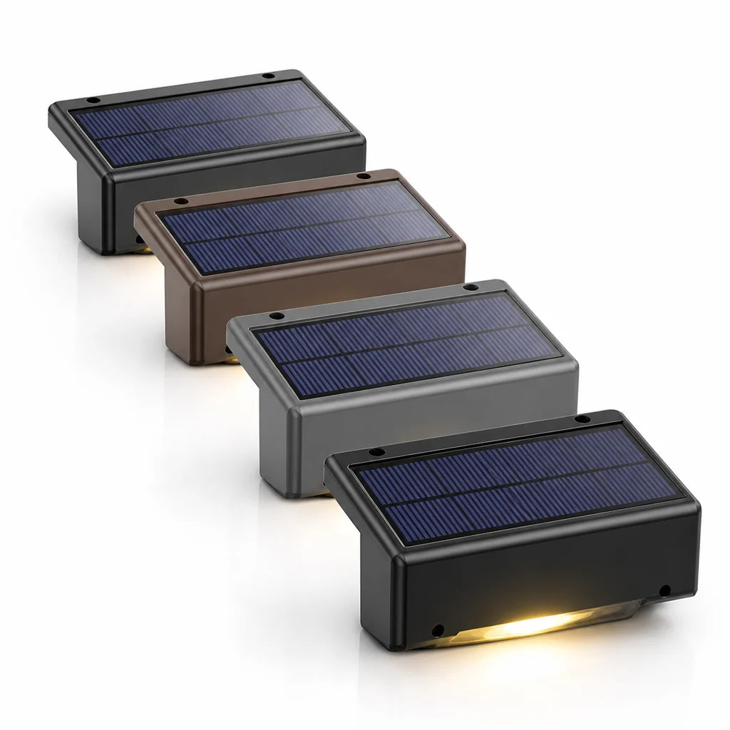 Outdoor Wall Light | Solar-Powered Automatic Dusk Sensor & Weatherproof