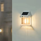 Outdoor Wall Light | Solar-Powered LED & Weather-Resistant | Black Or White
