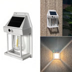 Outdoor Wall Light | Solar-Powered LED & Weather-Resistant | Black Or White