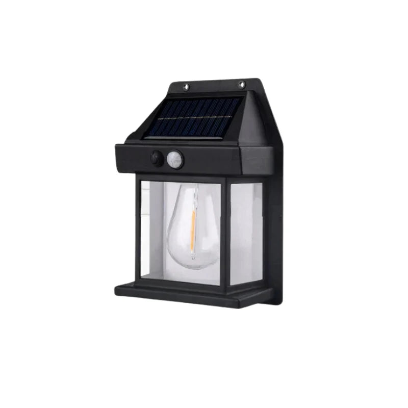 Outdoor Wall Light | Solar-Powered LED & Weather-Resistant | Black Or White
